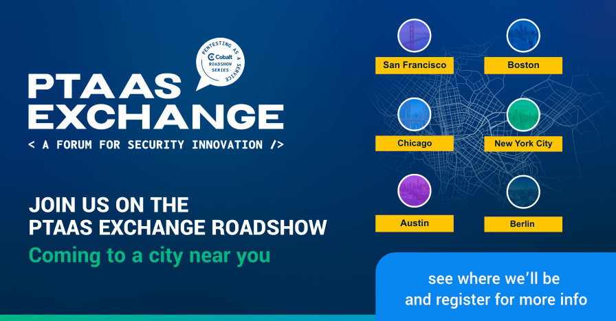 Exchange — The PtaaS Roadshow banner